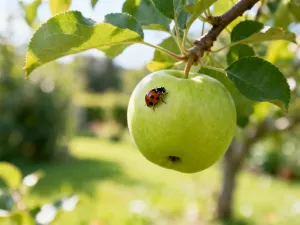 Minimalistyczna łazienka z drewnianą szafką i beżowymi ścianami pomalowanymi farbą wodoodporną. Jasne, przytulne wnętrze.