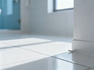 Murarz precyzyjnie układa cegłę za pomocą kielni, dbając o poprawne wiązanie muru na placu budowy.