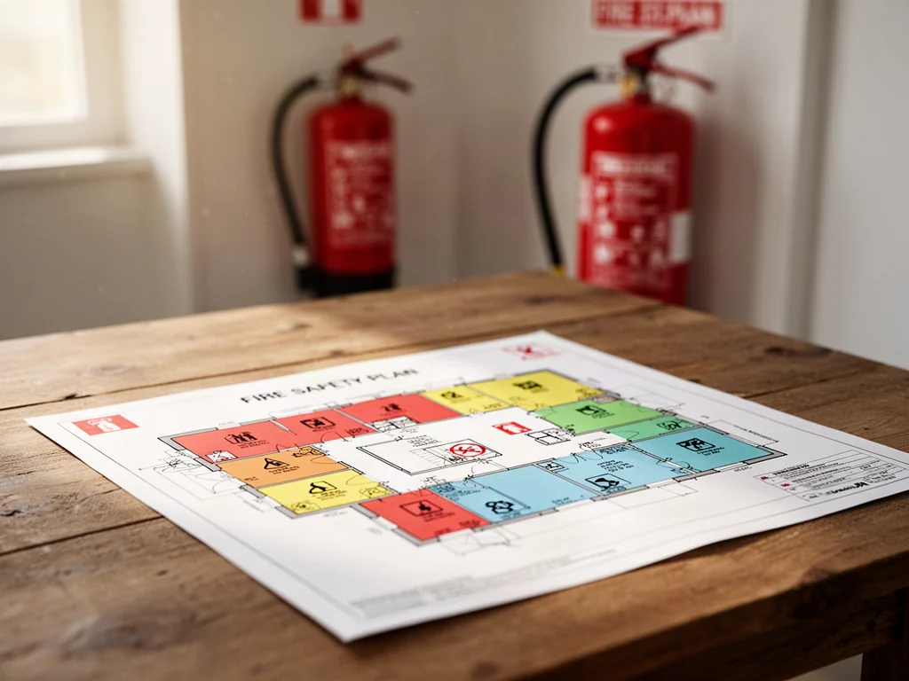 Część graficzna instrukcji bezpieczeństwa pożarowego – dlaczego plany budynku są tak ważne?