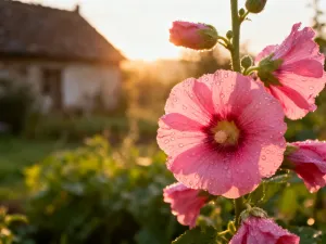 Zielona kępa jemioły z białymi owocami rosnąca na gałęzi starego drzewa w jesiennym lesie.